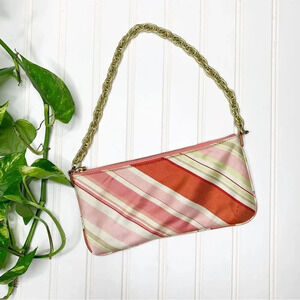 Vintage Y2K J. Crew Silk Baguette Miki Bag